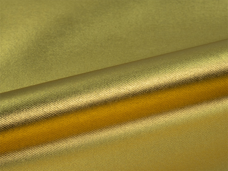 1 m of  Easy Puff EPM0020 METALLIC GOLD. Thermo transferable polyurethane 3D effect sheet SISER