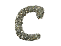 PUFFED PATCHES SHAPE 03 C CAVIAR HEMATITE