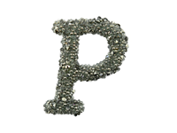 PUFFED PATCHES SHAPE 16 P CAVIAR HEMATITE