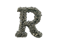 PUFFED PATCHES SHAPE 18 R CAVIAR HEMATITE