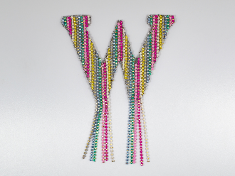 METAL CHAIN SHAPE 23 W MULTICOLOUR