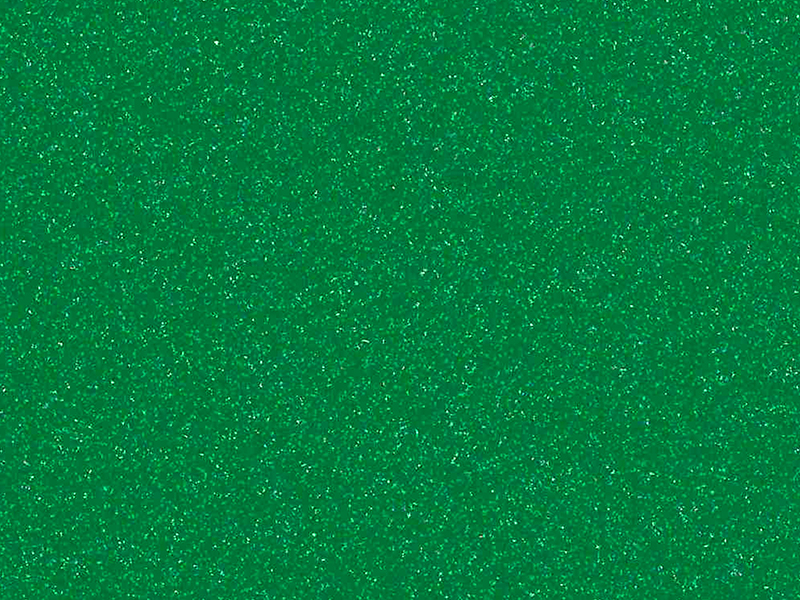 1 mt of POLI-FLEX GLITTER 437 GREEN. Thermo transferable vinyl sheet POLI-TAPE