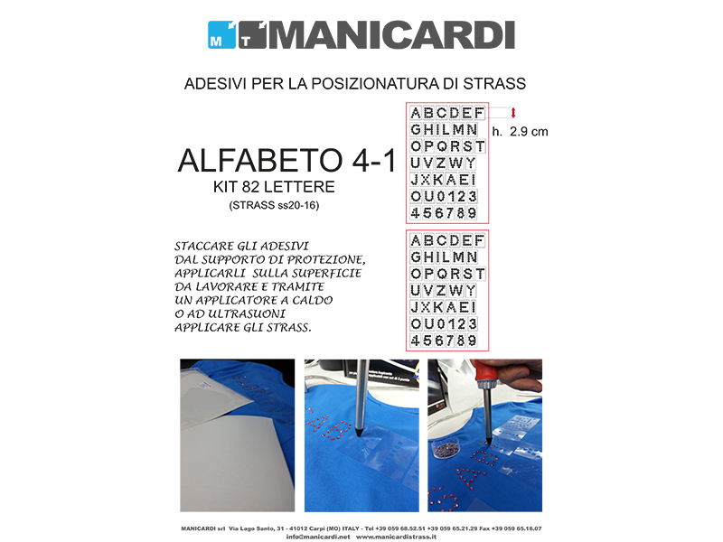 ADHESIVE ALPHABET KIT 4-1
