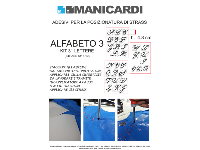 ADHESIVES KIT ALPHABET 3