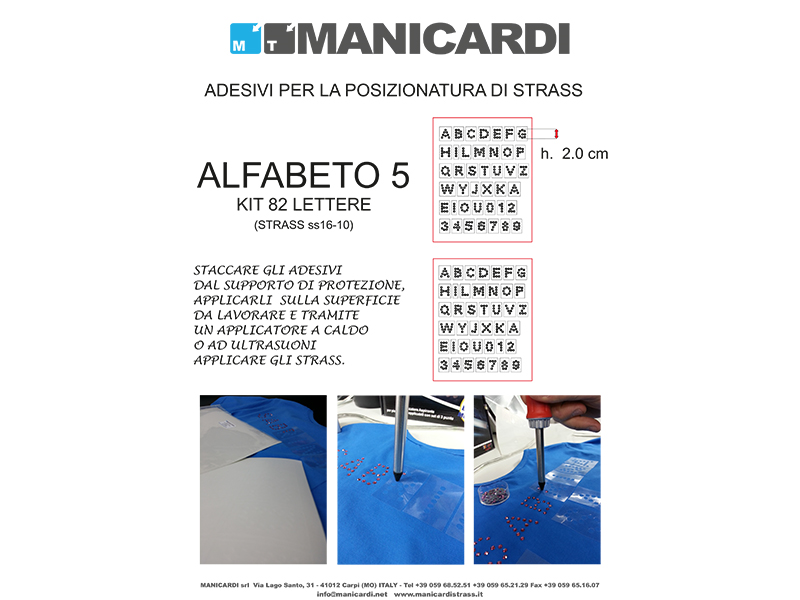 ADHESIVE ALPHABET KIT 5