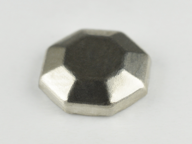 CONVEX STUD "A" OCTAGON 8 MM SILVER