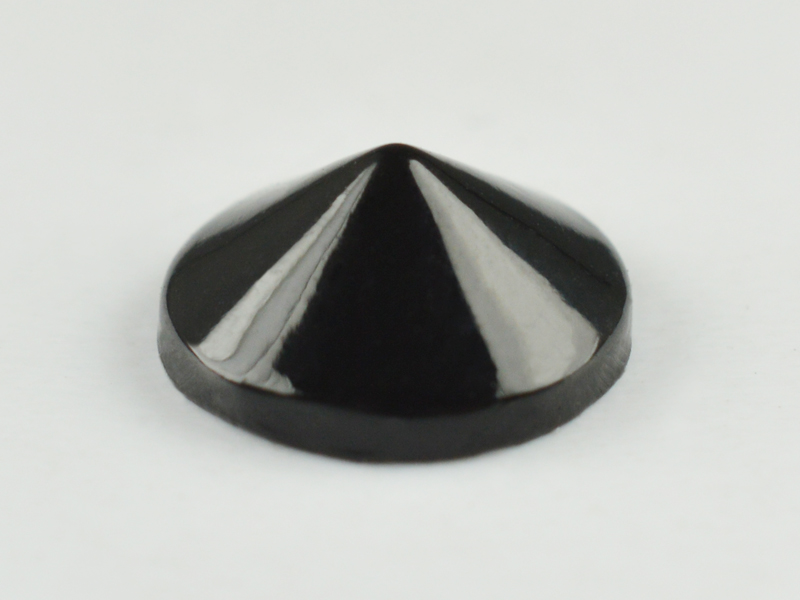 CONVEX STUD "A" CONE 7 MM BLACK