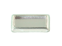 CABOCHON SPECCHIO RETTANGOLO 5X10MM CRYSTAL GHIERA SILVER