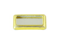 CABOCHON SPECCHIO RETTANGOLO 5X10MM CRYSTAL GHIERA GOLD