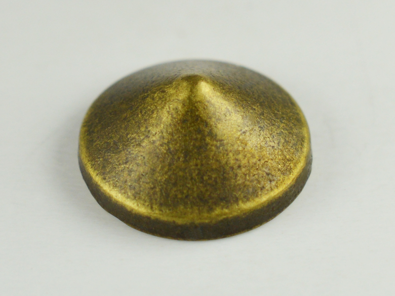 CONVEX STUD "A" CONE 9 MM ANTIQUE GOLD