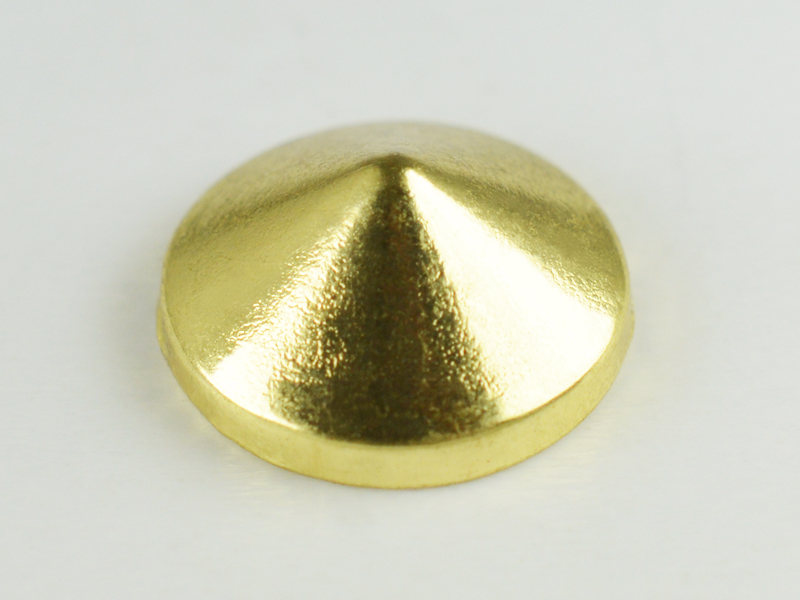 BORCHIA METALLICA CONVESSA "A" CONO 9 MM GOLD