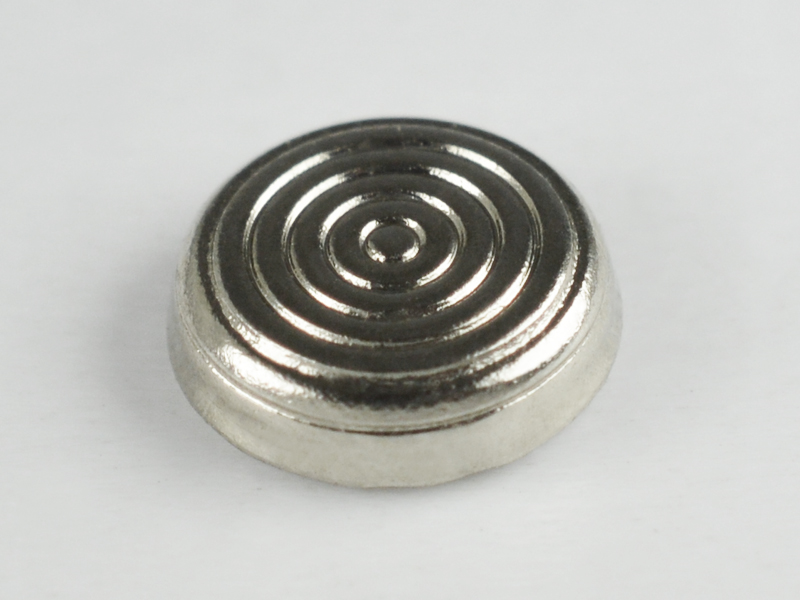 BORCHIA METALLICA CONVESSA "A" LASER 6 MM SILVER