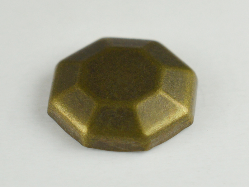 CONVEX STUD "A" OCTAGON 8 MM ANTIQUE GOLD