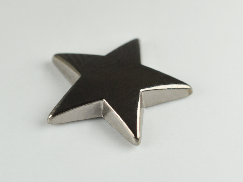 CONVEX STUD "A" DOME STAR 9 MM HEMATITE