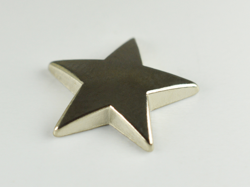 CONVEX STUD "A" DOME STAR 9 MM SILVER