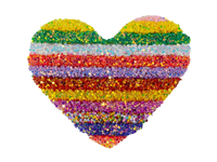 RAINBOW PATCH SHAPE 01 HEART