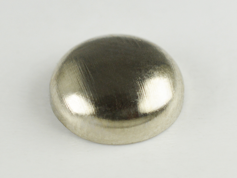 CONVEX STUD "A" ROUND 4 MM SILVER