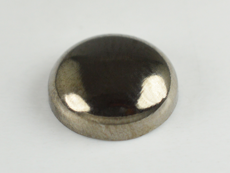 CONVEX STUD "A" ROUND 4 MM HEMATITE