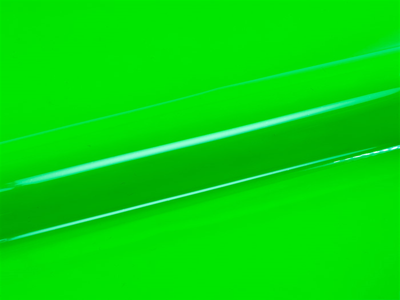 5 m of P.S. EXTRA FILM N0026 FLUORESCENT GREEN. Thermo transferable vinyl roll SISER
