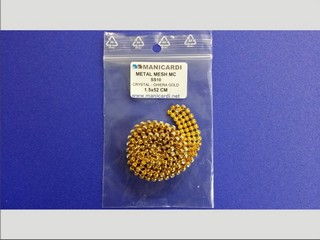 CRYSTAL MESH SS10 CRYSTAL FERRULE GOLD CM 1,5X52